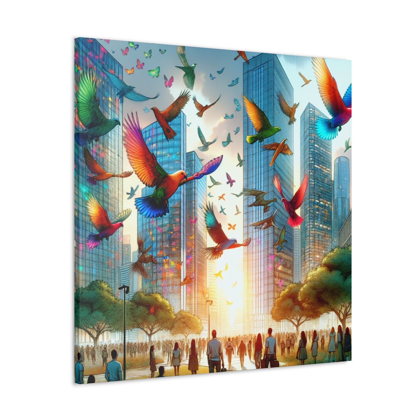 Colorful Strokes - Canvas